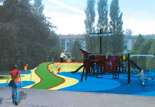 Galeras contará cun novo parque infantil adaptado para nenos e nenas con diversidade funcional